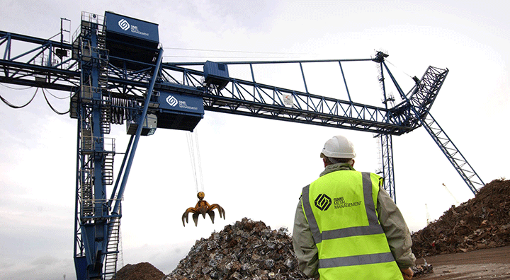 bulk material handling of metal scrap